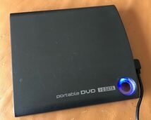 中古動作品 IO DATA ポータブルDVD DVRP-U8SLEBK アイオーデータ 外付け DVDドライブ USB接続 バスパワー_画像1