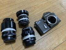 【希少！】 陸上自衛隊モデル ニコン NIKON F Olive オリーブ フィルムカメラ 55mm 28mm 135mm レンズ セット 【動作確認済み】 _画像2