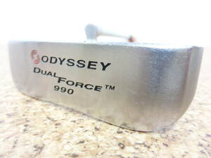 レフティ♪ODYSSEY オデッセイ DUAL FORCE 990 デュアルフォース パター 33インチ 純正スチールシャフト 中古品♪T1679