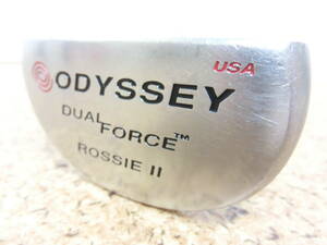 レフティ♪ODYSSEY オデッセイ USA DUAL FORCE ROSSIE Ⅱ デュアルフォース ロッシー 2 パター 34インチ スチールシャフト 中古品♪T1709