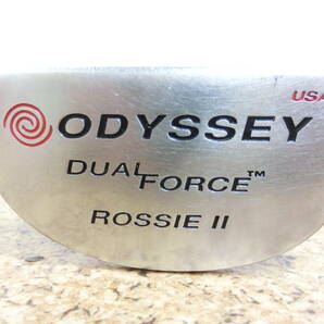 レフティ♪ODYSSEY オデッセイ USA DUAL FORCE ROSSIE Ⅱ デュアルフォース ロッシー 2 パター 34インチ スチールシャフト 中古品♪T1709の画像2