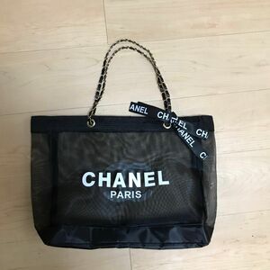 CHANEL トートバック　チェーンゴールド　メッシュノベルティ品