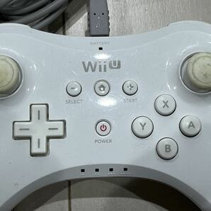 1円スタート 任天堂 WiiU PROコントローラー ホワイト プロコン Nintendo ニンテンドー Wii U WUP-005の画像5