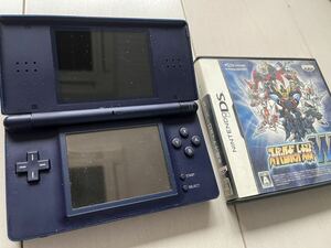 1円スタート Nintendo DS Lite 任天堂 ニンテンドー エナメルネイビー 充電器付き ソフト付き 通電確認済み