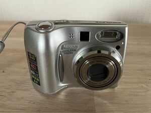 1円スタート Nikon COOLPIX 7600 ニコン クールピクス コンパクトデジタルカメラ デジカメ シルバー 通電確認済み