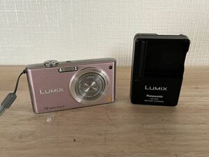 1 иен старт Panasonic LUMIX DMC-FX40 компактный цифровой фотоаппарат сладкий розовый Panasonic цифровая камера с зарядным устройством . электризация подтверждено 