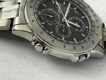 1円スタート CITIZEN シチズン 腕時計 SPORTE CHRONOGRAPH クロノグラフ クォーツ 6850-G81511 Y ブラック文字盤_画像6