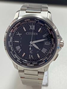 1 иен старт CITIZEN Citizen XC XC H149-T018335 радиоволны солнечный Date чёрный циферблат мужские наручные часы 