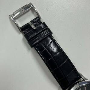 1円スタート EMPORIOARMANI 腕時計 AR-2447 メンズ 腕時計 黒文字盤 クォーツ デイト BLK ブラック エンポリオアルマーニ 革ベルトの画像6