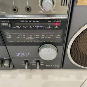 1円スタート SANYO サンヨー ラジオカセット MR-VS1 レトロ ラジカセ オーディオ機器 通電確認済みの画像8