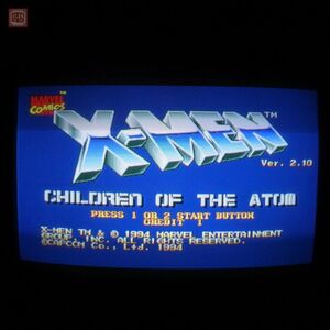 1円〜 ※ROMのみ カプコン/CAPCOM エックスメン Ver. 2.10 X-MEN CHILDREN OF THE ATOM CPSII イン取帯純正 動作確認済【20