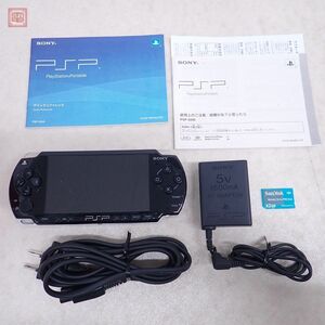 PSP プレイステーションポータブル PSP-2000 本体 説明書、充電器付き 充電難あり + メモリースティック 2GB ソニー SONY 【10