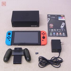 動作品 NSW ニンテンドー SWITCH スイッチ 本体 HAC-001 任天堂 Nintendo SDカード32GB/オマケ付【10