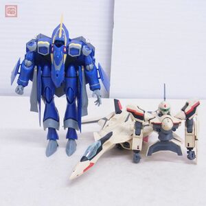 組立済 バンダイ HG 1/100 YF-19/YF-21 計2点セット おまけ付 マクロス MACROSS PLUS BANDAI 現状品【20