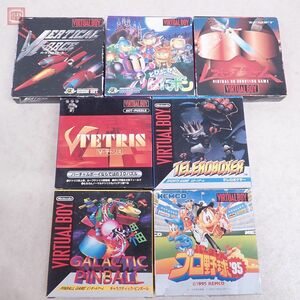 動作保証品 VB バーチャルボーイ レッドアラーム/テレロボクサー/バーティカルフォース 等 まとめて7本セット 箱説付 任天堂 【10