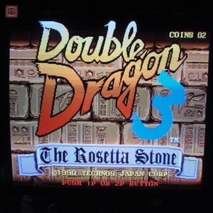 1円〜 テクノスジャパン/TECHNOS ダブルドラゴン3 DOUBLE DRAGON 3 双截龍 インスト帯純正 動作確認済【20