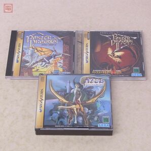 動作保証品 SS セガサターン パンツァードラグーン/ツヴァイ/アゼル まとめて 3本セット PANZER DRAGOON セガ SEGA 箱説帯ハガキ付【10の画像1