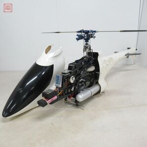 引取限定 詳細不明 ヘリコプター エンジンRC 全長約150cm/ウイングスパン63cm エンジン/サーボ/受信機 搭載 動作未確認 現状品【HTの画像3