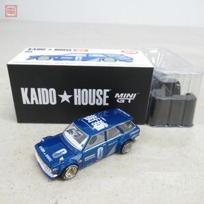 TSMモデル KAIDO HOUSE 1/64 MINI GT ダットサン KAIDO 510 ワゴン ブルー KHMG011 Datsun Wagon Blue【10の画像1