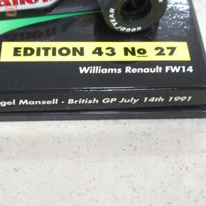 PMA 1/43 ウィリアムズ ルノー FW14 アイルトンセナ #5 ミニチャンプス MINICHAMPS WILLIAMS Renault Ayrton Senna Edition43 No.27【10の画像8