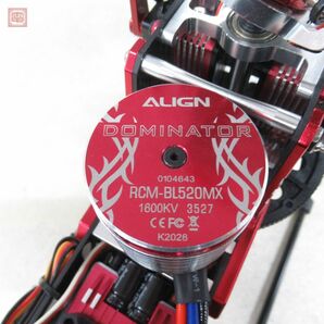 アライン TREX 550X 全長約95cm モーター/サーボ/受信機/アンプ/ジャイロ搭載 電動RC ラジコン ヘリコプター ALIGN 動作未確認 現状品【FGの画像5