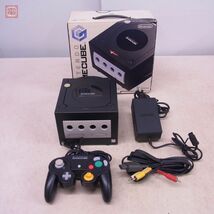 動作品 GC ゲームキューブ 本体 ブラック 任天堂 Nintendo 箱付【20_画像1