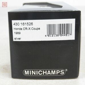 PMA 1/43 ホンダ CR-X クーペ 1989 シルバー No.430161526 ミニチャンプス MINICHAMPS HONDA COUPE【10の画像2