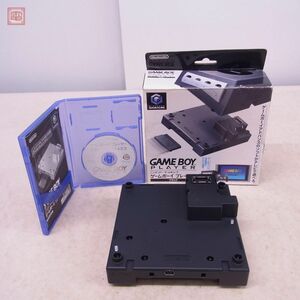 動作品 GC ゲームボーイプレーヤー GAME BOY PLAYER 本体 ブラック DOL-0017 任天堂 Nintendo スタートアップディスク/箱説付【10