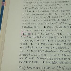 実解析学入門 位相解析へのアプローチ 稲葉三男 共立出版 1970年発行 初版 函入 数学【PPの画像6