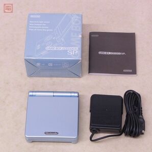 動作品 シリアル一致 GBASP ゲームボーイアドバンスSP 本体 AGS-001 パールブルー ニンテンドー 任天堂 Nintendo 箱説付【10の画像1