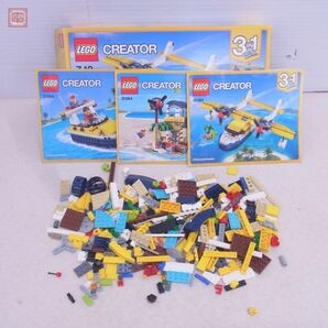 レゴ 60109 シティ 消防ボート/31064 クリエイター 水上飛行機/31069 クリエイター ファミリーコテージ 計3個セット LEGO 現状品【40の画像2