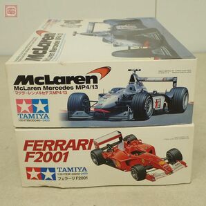 未組立 タミヤ 1/20 フェラーリ F2001 ITEM 20052/マクラーレン メルセデス MP4/13 ITEM 20046 計2点セット TAMIYA FERRARI【20の画像2