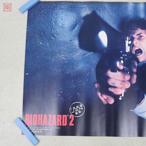 ポスター PS プレイステーション バイオハザード2 BIOHAZARD 2 カプコン CAPCOM ブラッド・レンフロ レオン B2サイズ【20の画像2