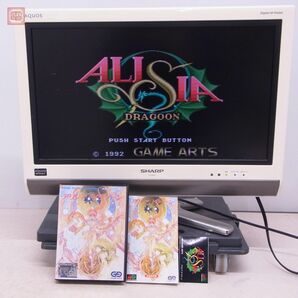 1円〜 動作保証品 MD メガドライブ アリシアドラグーン ALISIA DRAGOON ゲームアーツ GAMEARTS 箱説付+ ステッカー セット【10の画像1