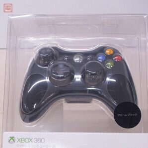 未開封 XBOX360 ワイヤレスコントローラーSE クロームブラック MODEL NO. 1403 CHROME SERIES マイクロソフト Microsoft【10の画像7