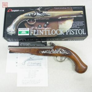 KTW エアコキ フリントロック ピストル CAW製木製ストック換装済 ウッドストック リアルウッド FLINTLOCK PISTOL 現状品【20の画像1