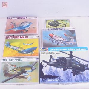 レベル/ハセガワ 1/32 ヒューズ OH-6A カイユース/ノースアメリカン P-51D ムスタング/フォッケウルフ Fw190他 計6点セット ジャンク【40の画像1