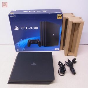  operation goods serial coincidence PS4 Pro PlayStation 4 Pro body CUH-7200C jet black Jet Black HDD lack of Sony SONY box attaching [40