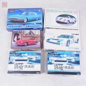 未組立 サニー/トミー他 1/32等 ペンタックス マーチ 74S/ポルシェ 356A スピードスター/’63 サンダーバード 他 計6点セット【20の画像1