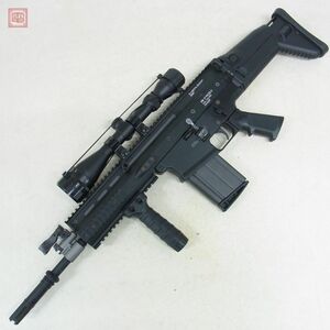 東京マルイ 次世代電動ガン スカーH ブラック スカー ヘビー SCAR-H ライフルスコープ付 現状品【40