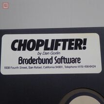 ※FDのみ Apple II 5インチFD CHOPLIFTER! Broderbund Software チョップリフター アップルII アップル2【PP_画像3