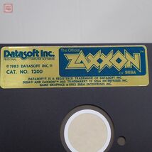 ※FDのみ Apple II 5インチFD The Official ZAXXON SEGA DATASOFT ザクソン セガ アップルII アップル2【PP_画像3