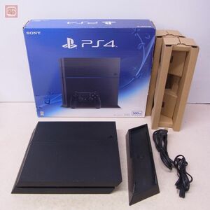  operation goods PS4 PlayStation 4 body CUH-1200A jet black JetBlack HDD lack of Sony SONY box attaching [40