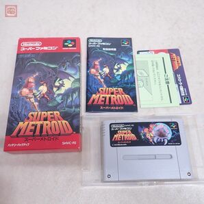 動作保証品 SFC スーパーファミコン スーパーメトロイド SUPER METROID 任天堂 Nintendo 箱説付【10の画像1