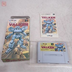 動作保証品 SFC スーパーファミコン 重装機兵 ヴァルケン ASSAULT SUITS VALKEN メサイヤ MASAYA 箱説付【10