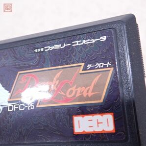 1円〜 動作保証品 FC ファミリーコンピュータ ダークロード Dark Lord データイースト DECO 箱説ハガキ付【10の画像6