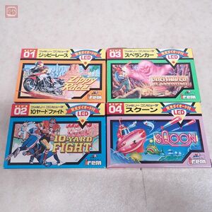 動作保証品 FC ファミリーコンピュータ ジッピーレース/10ヤードファイト/スペランカー 等 アイレム関連 全4種 LEDロム 箱説ハガキ付【10