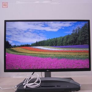 *LG IPS liquid crystal monitor 27UP550N-W 27 -inch 2022 year 4 month made 4K L ji- present condition goods [60