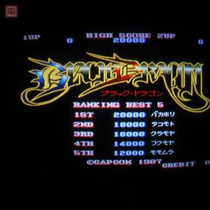 1円〜 カプコン/CAPCOM ブラックドラゴン BLACK DRAGON 動作確認済【20