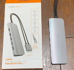Hyper Drive USB-C HUB VIPER 10-in-2 美品 Mac ハブ